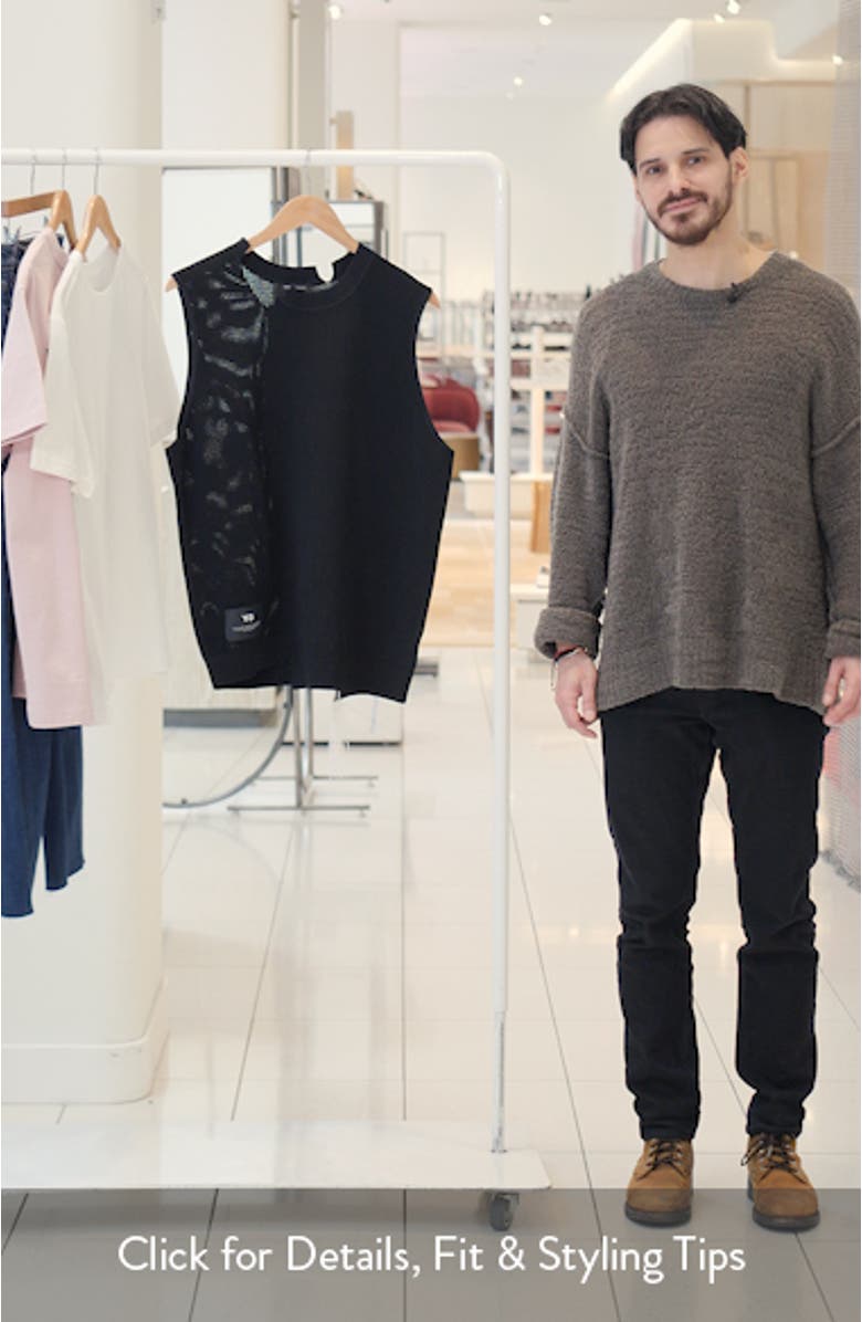 GFX 3-Stripes Decconstructed Sweater Vest, sales video thumbnail