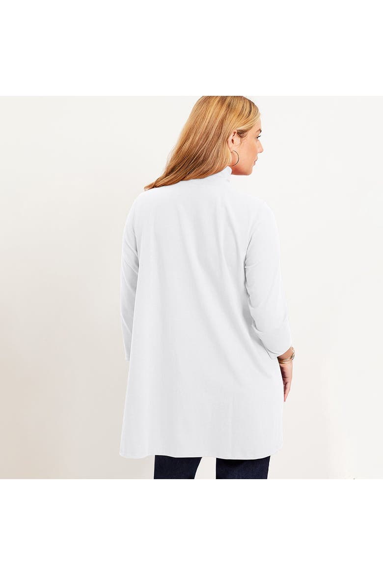 One+only Mock Neck Tunic, Alternate, color, WHITE