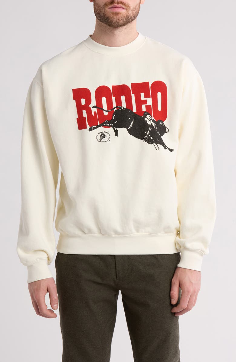 ONE OF THESE DAYS Go Rodeo Crewneck Sweatshirt, Main, color,