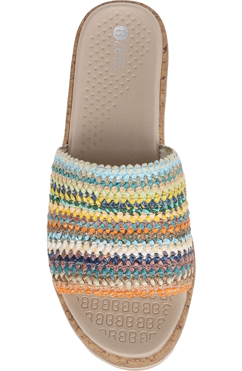 LifeStride Runaway Wedge Slide Sandal, Alternate, color, Multi
