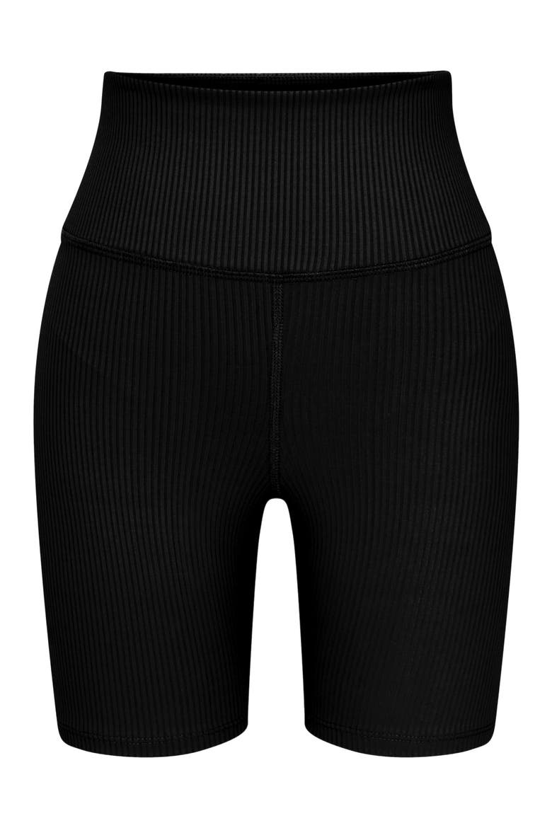 Renew Rib Biker Short, Alternate, color, Black