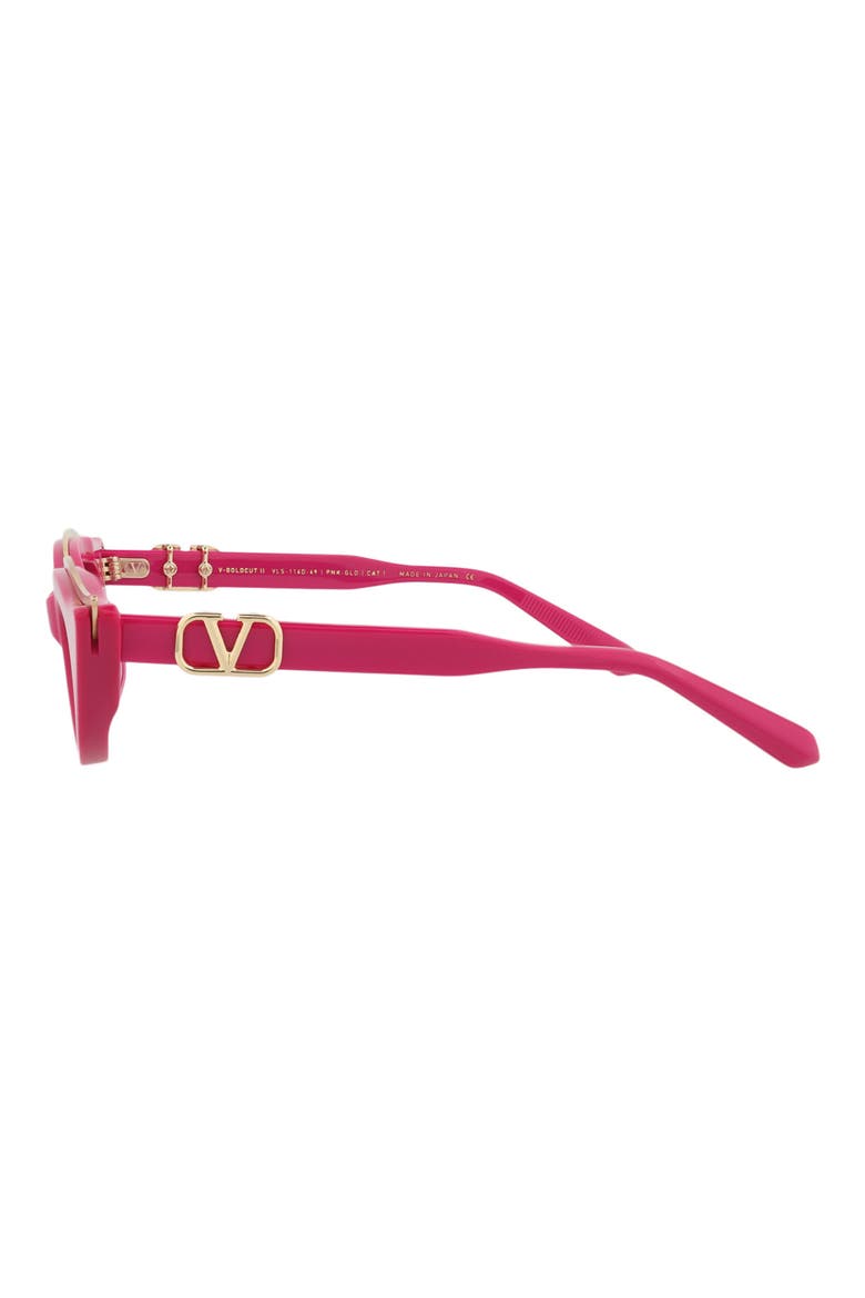 49mm Cat Eye Sunglasses, Alternate, color, PINK PINK PINK