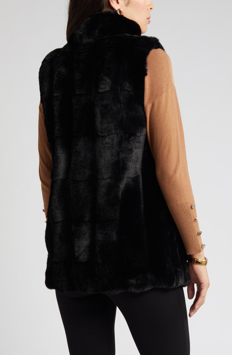 Anne Klein Faux Fur Vest, Alternate, color,