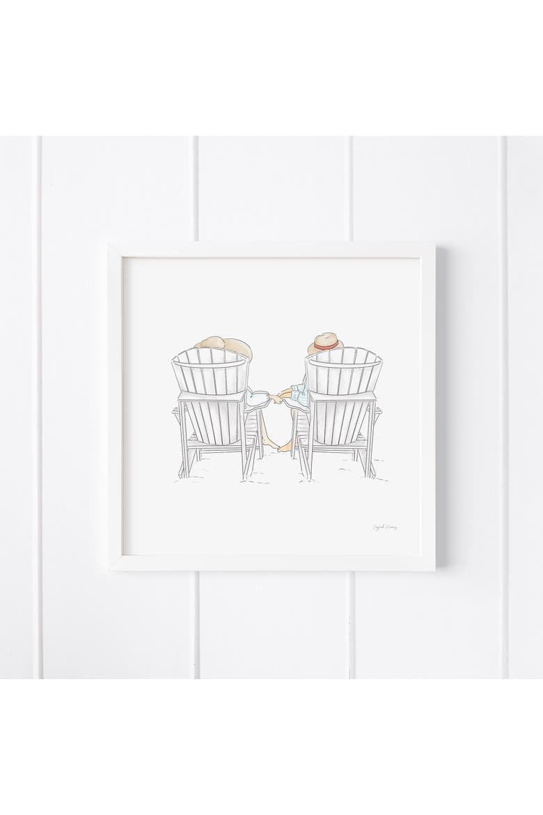 Together Couple Museum Quality 8" x 8" Art Print, Main, color, Multicolored
