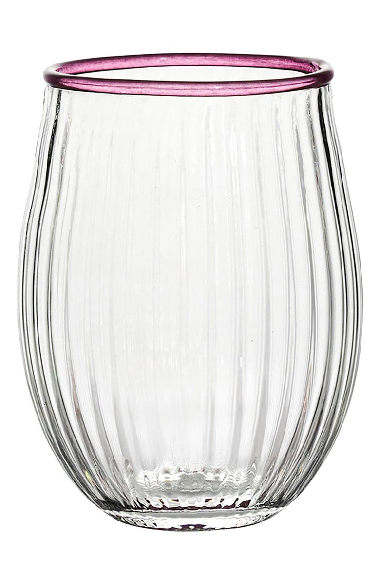 Juliska Nell Stemless Wine Glass, Main, color, Blush