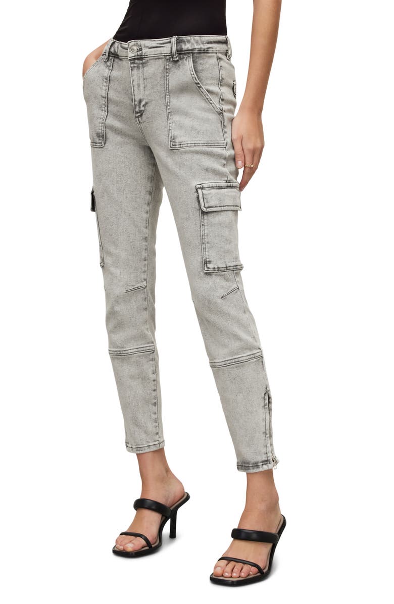 AllSaints Duran Skinny Cargo Jeans, Main, color, 