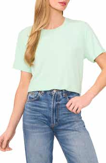 1.STATE Rib Jersey Boxy Crop T-Shirt