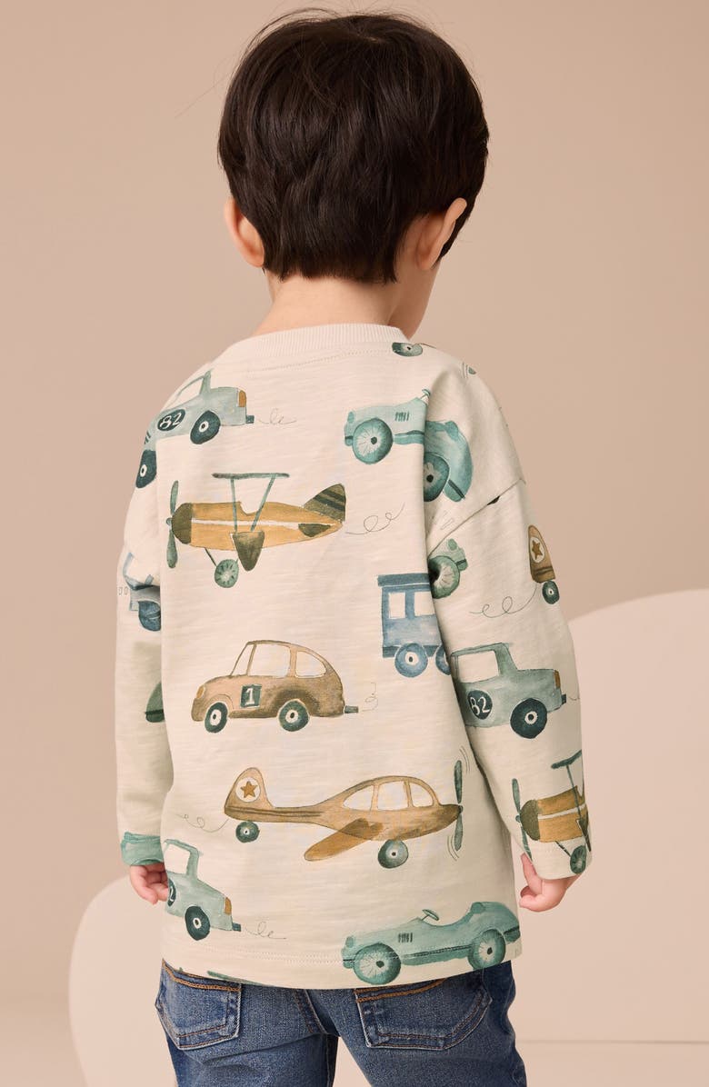 NEXT Kids' Transport Long Sleeve T-Shirt, Alternate, color, White