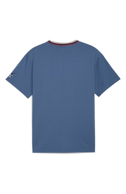 Puma X Kidsuper Mcfc Appliqué Cotton Graphic T-shirt In Blue