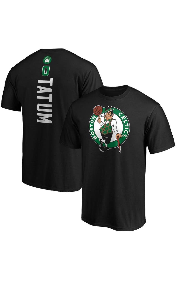 Men's Fanatics Branded Jayson Tatum Black Boston Celtics Team Playmaker Name & Number T-Shirt, Main, color, Black