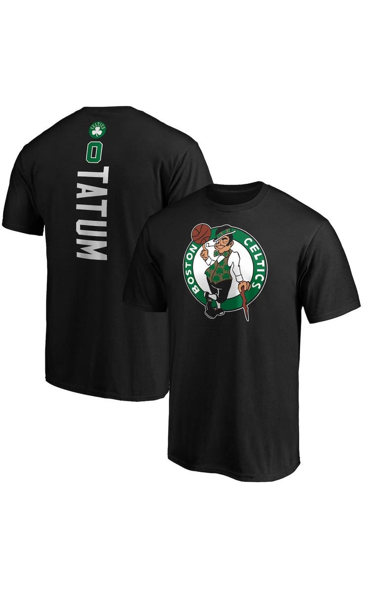 FANATICS Men's Fanatics Branded Jayson Tatum Black Boston Celtics Team Playmaker Name & Number T-Shirt, Main, color, Black