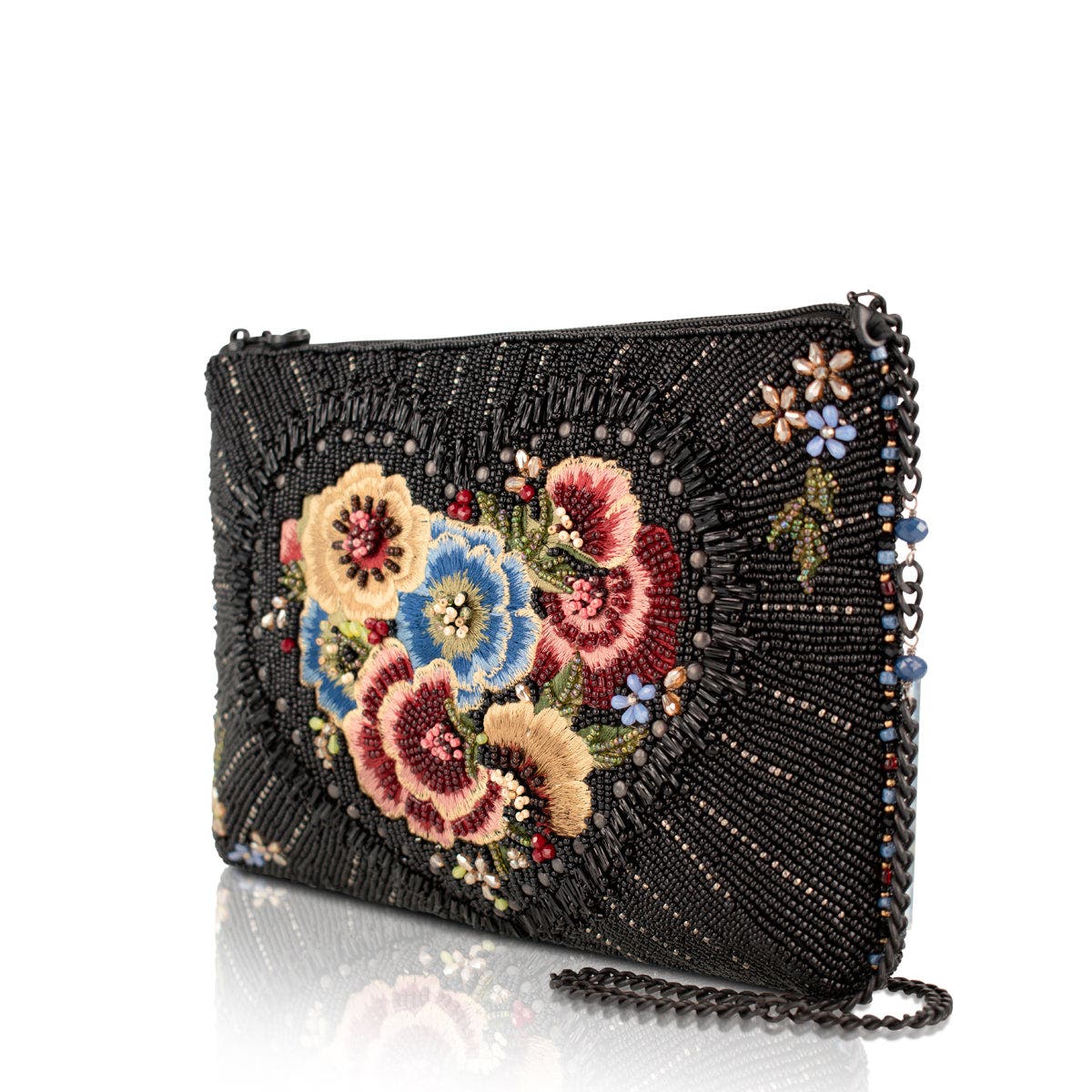 Mary Frances Accessories Blossom Heart Crossbody Handbag, Alternate, color, Multi