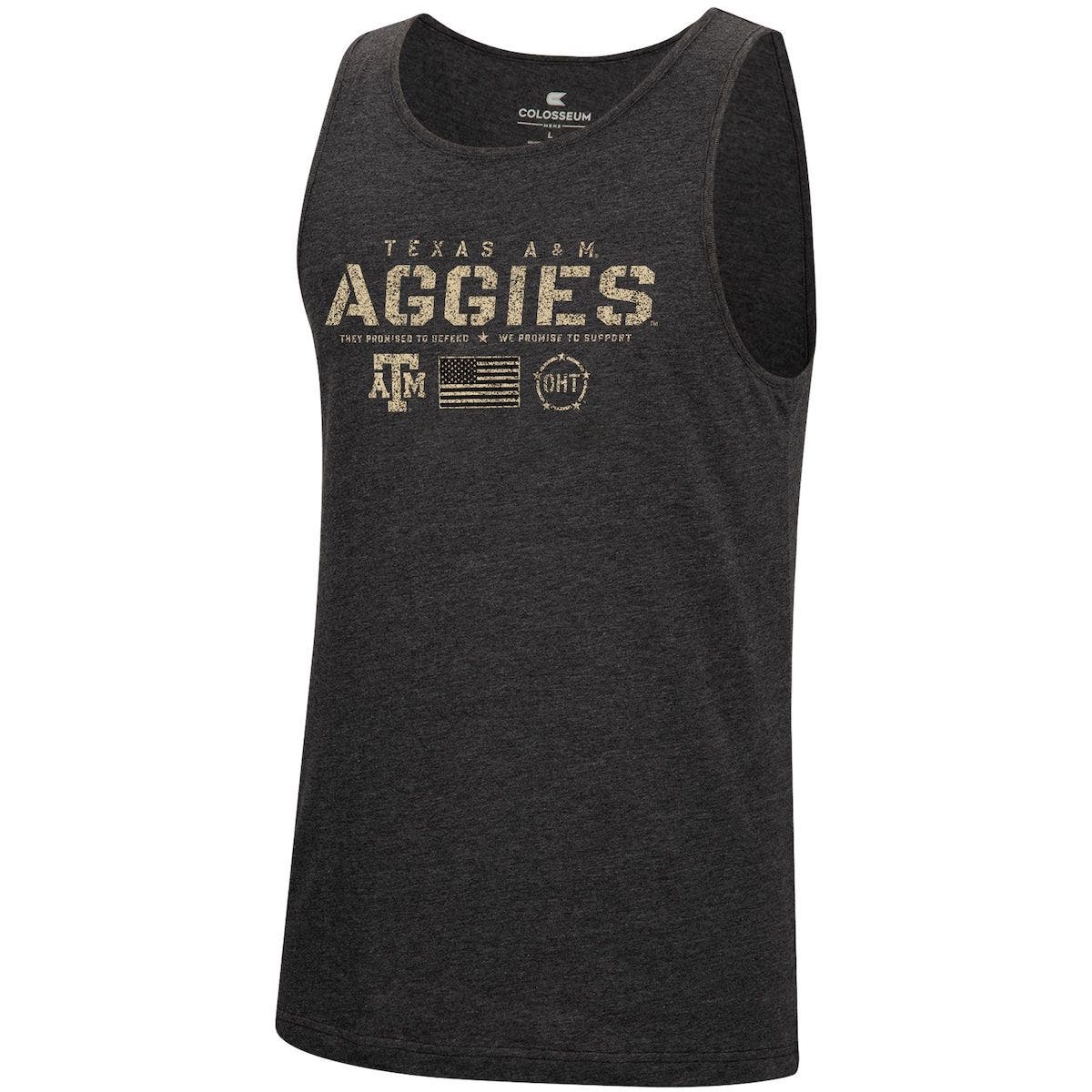COLOSSEUM Men's Colosseum Heathered Black Texas A&M Aggies Military ...