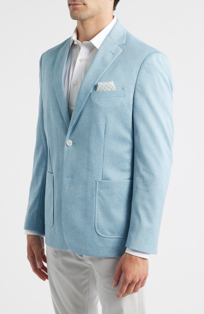 DANIEL HECHTER Pink Sky Blue Neppy Knit Sport Coat, Alternate, color, Blue