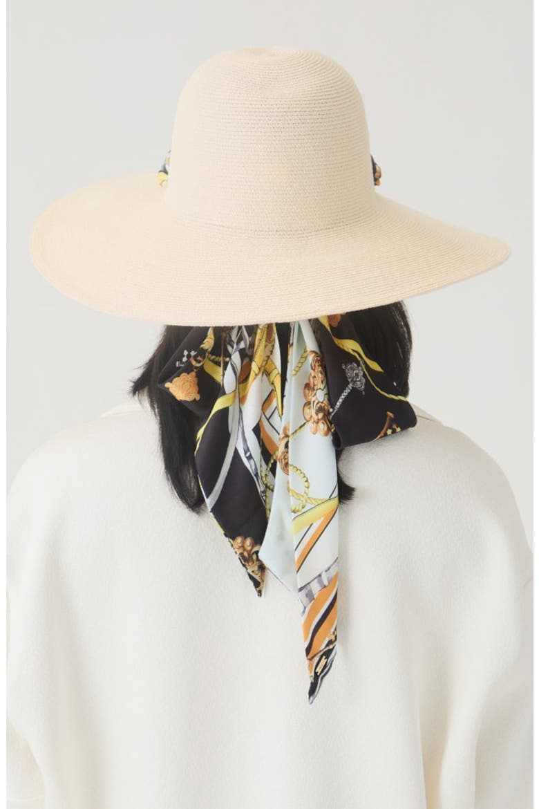 Cassidy UPF 30+ Packable Straw Fedora, Alternate, color, IVORY