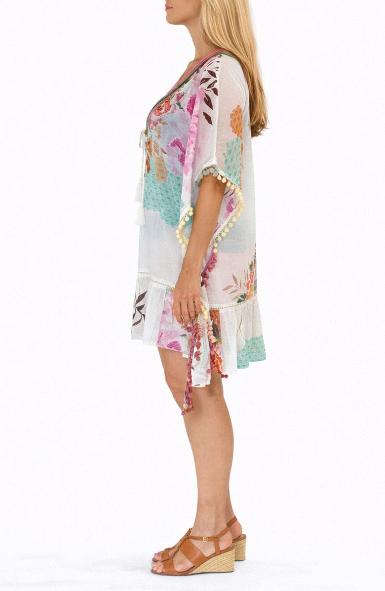 RANEES <p>Floral Cover-Up </p>, Alternate, color, Aqua