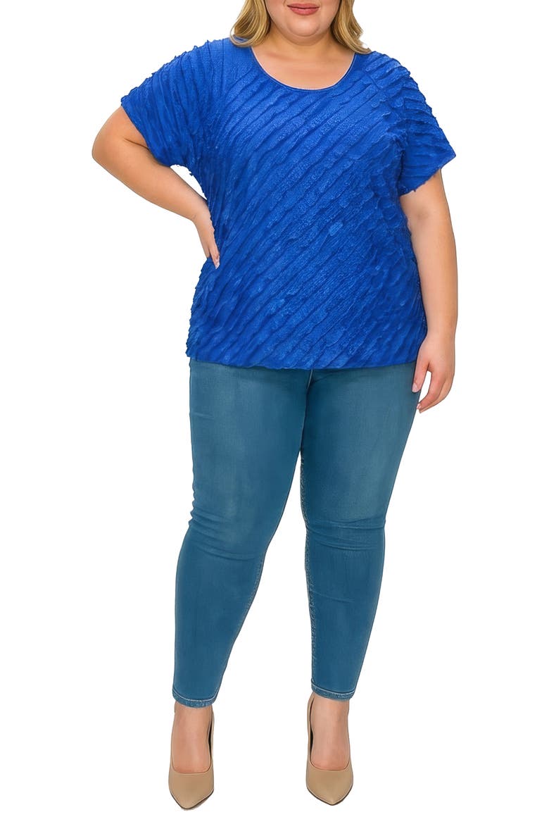 Ruffle Top, Alternate, color, COBALT BLUE