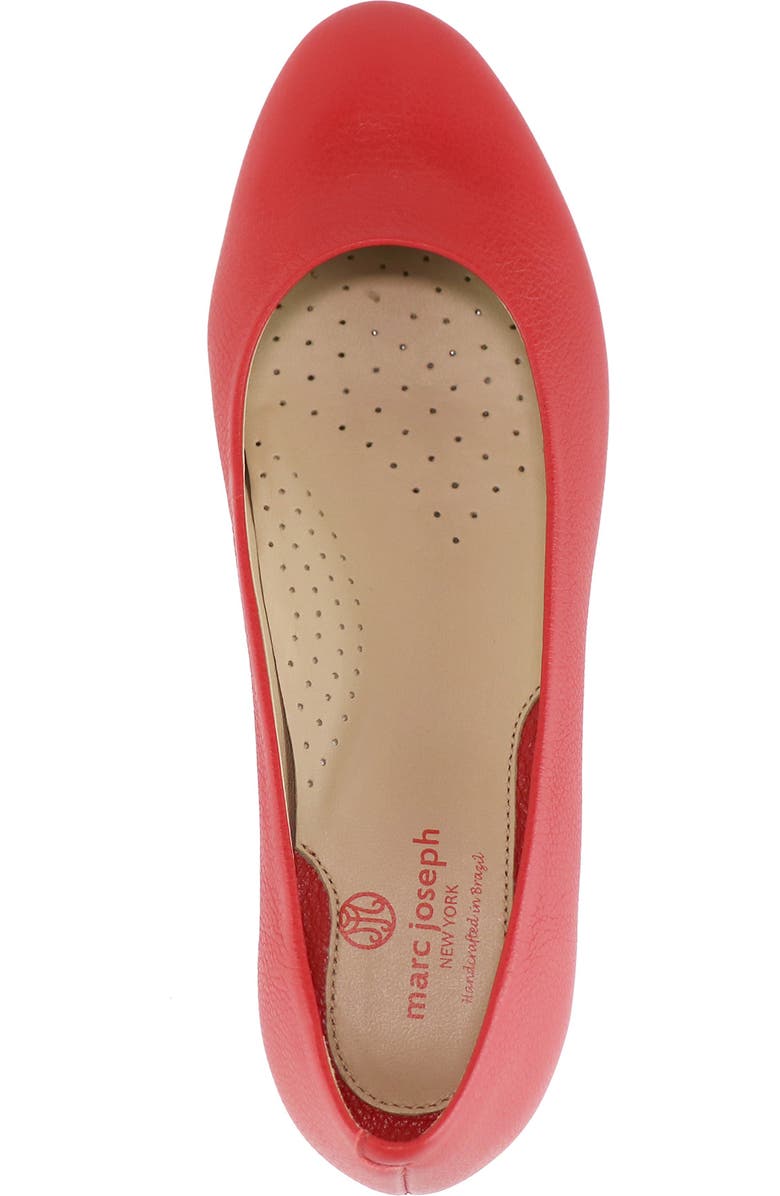 Marc Joseph New York Ferris Flat, Alternate, color, Red Napa Soft