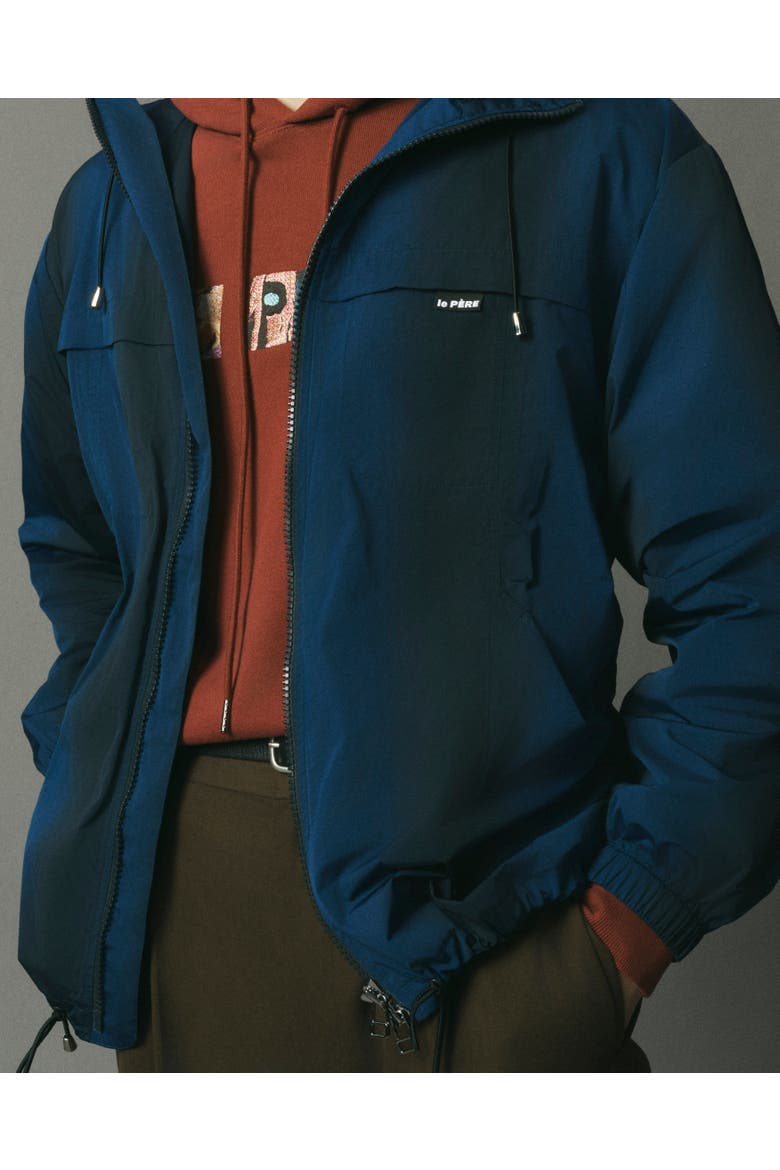 Hooded Zip Jacket, Alternate, color, Blue