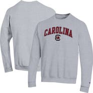 Champion Men's Champion  Heather Gray South Carolina Gamecocks Arch Over Logo Pullover Sweatshirt