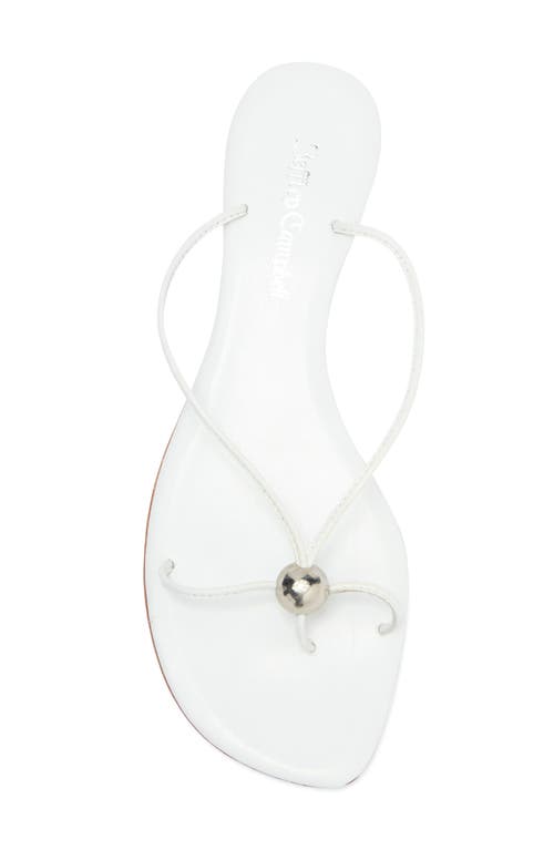 Jeffrey Campbell Cherished Sandal In White Silver