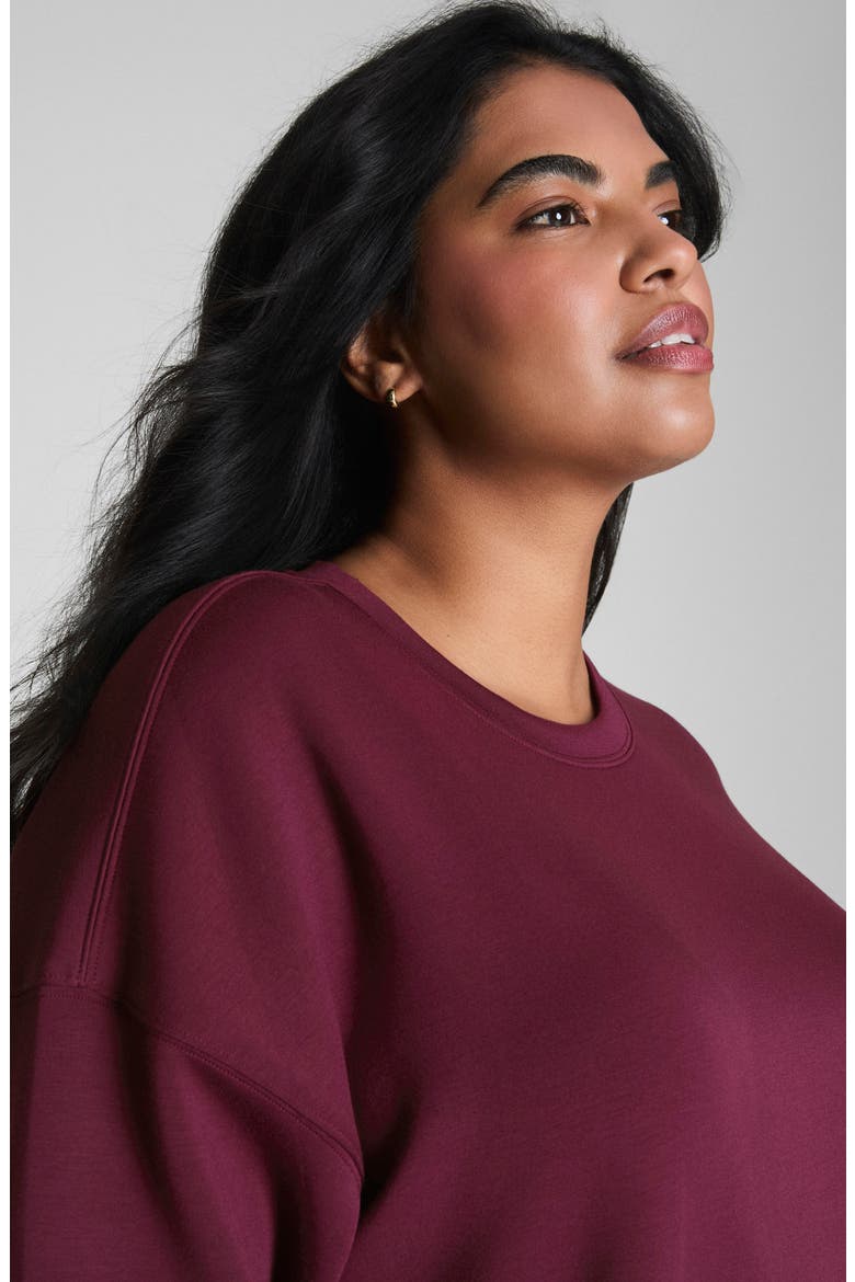 AirEssentials Crewneck Sweatshirt, Alternate, color, PLUM BERRY