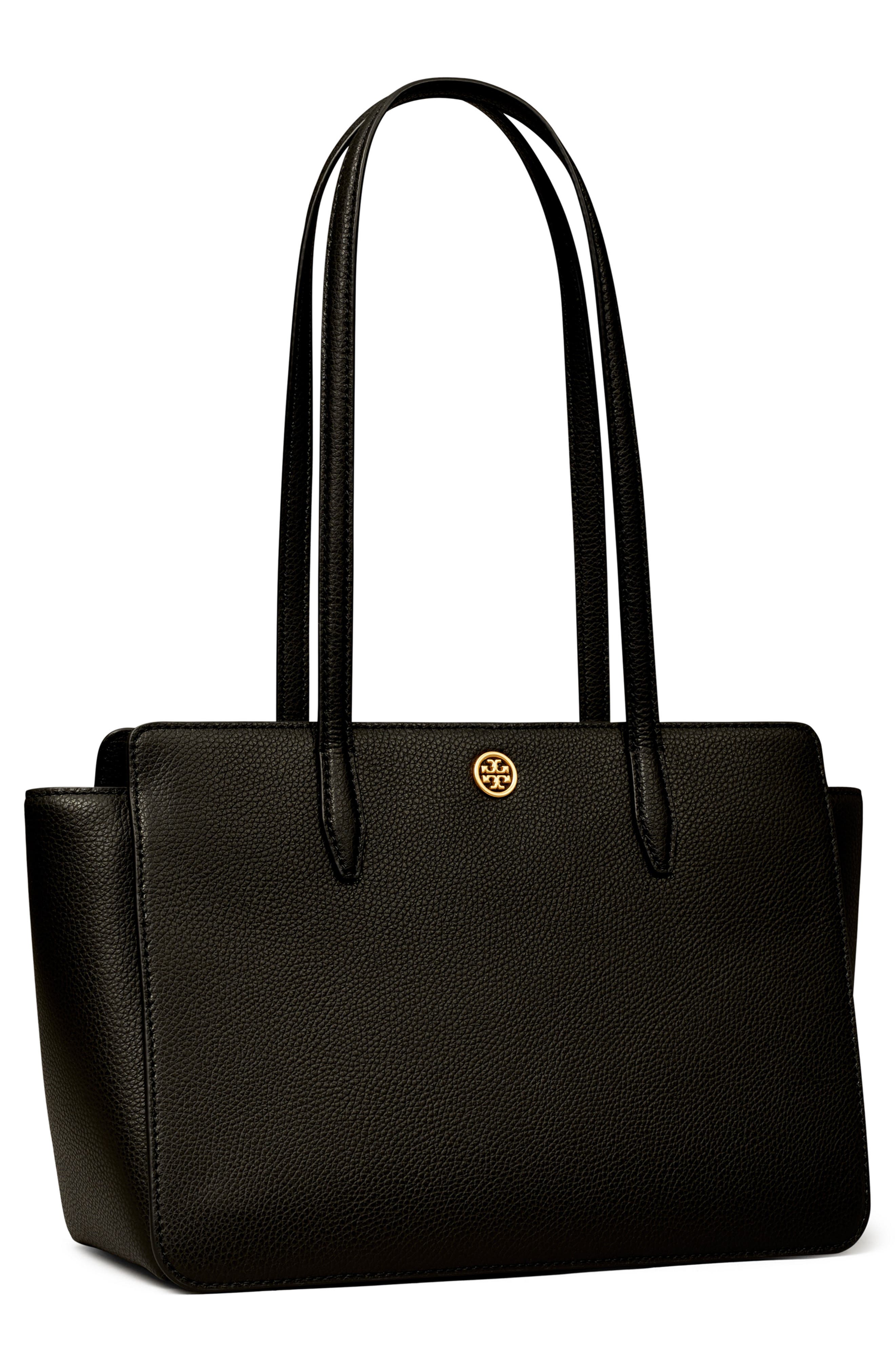 Tory Burch Robinson Small Leather Tote, Alternate, color, 
