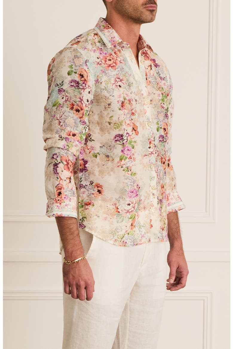 Relaxed Fit Blake Shirt, Alternate, color, White Floral Print