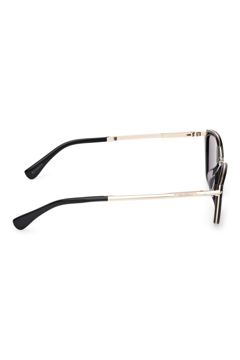 Miller 54mm Round Sunglasses, Alternate, color, BLACK/ PALE GOLD / SMOKE