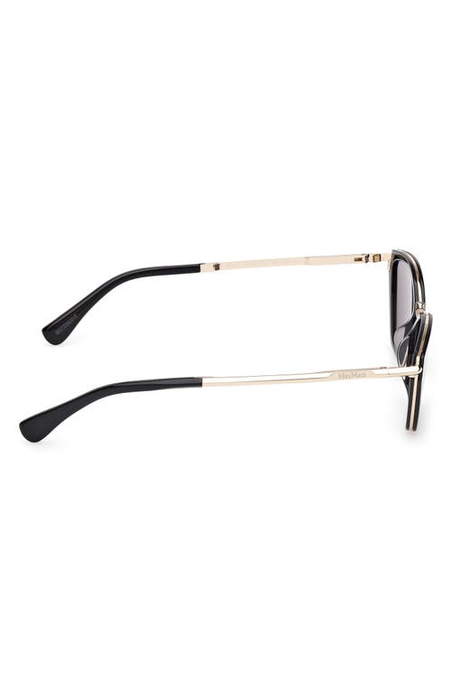 Max Mara Miller 54mm Round Sunglasses In Black