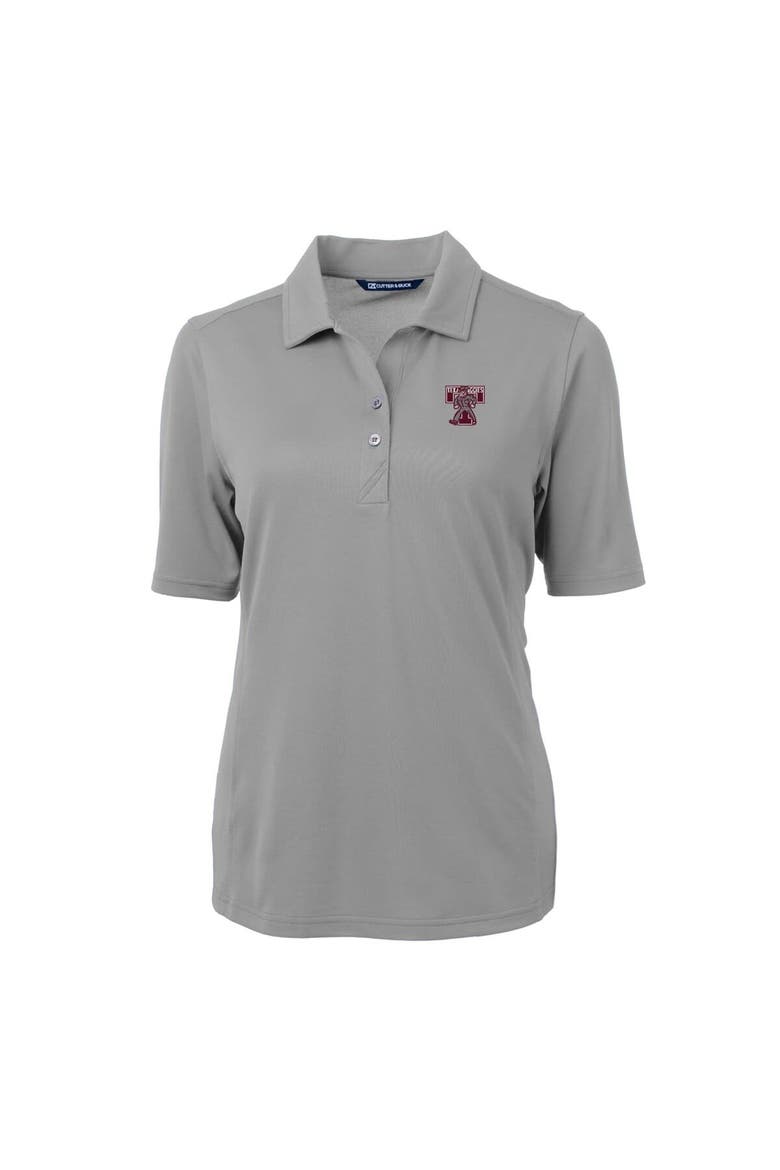 Women's Cutter & Buck Gray Texas A&M Aggies Vault DryTec Virtue Eco Pique Recycled Polo, Alternate, color, Gray