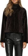 GORSKI Textured Genuine Shearling Short Jacket