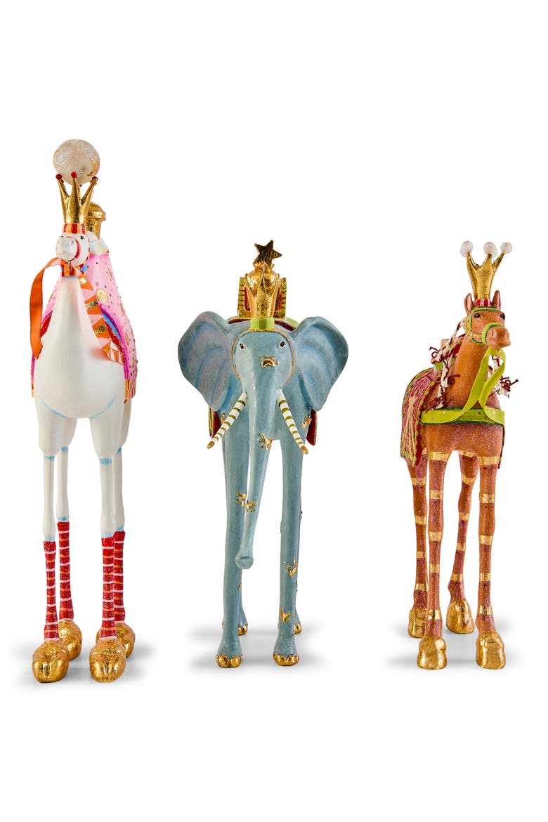 Patience Brewster Nativity Set of 3 Figurines, Main, color, MULTI