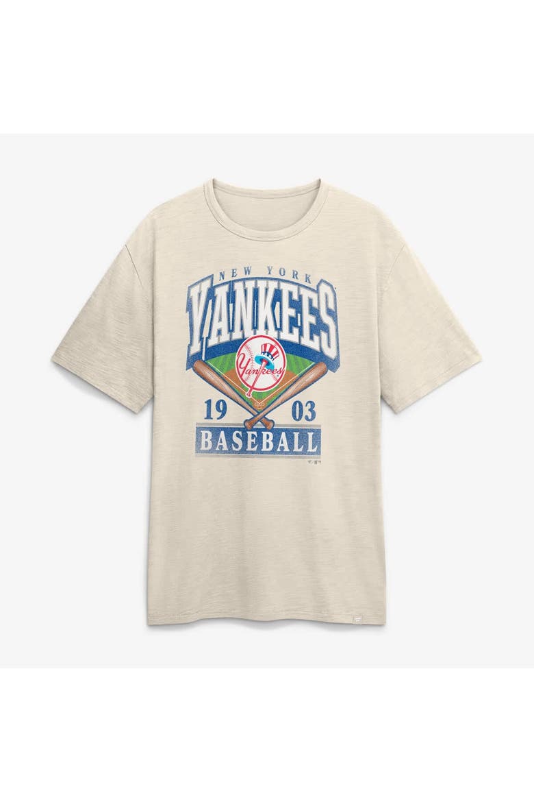 Men's Fanatics Tan New York Yankees Stadium Slub T-Shirt, Alternate, color, Tan