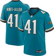 Nike Men's Nike Josh Hines-Allen Teal Jacksonville Jaguars Prowler Throwback Player Game Jersey