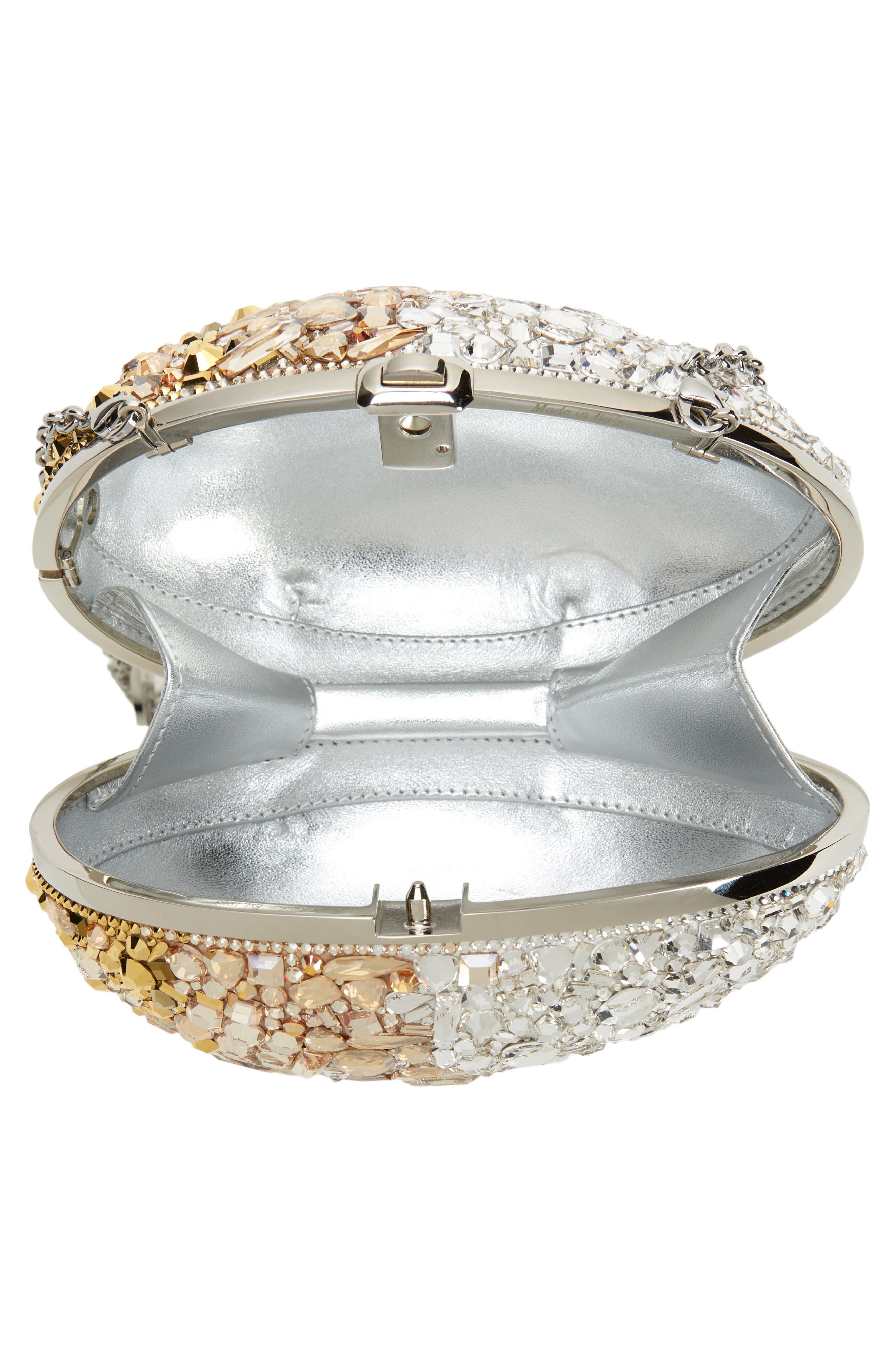 JUDITH LEIBER COUTURE 60th Anniversary Crystal Egg Clutch, Alternate, color, 