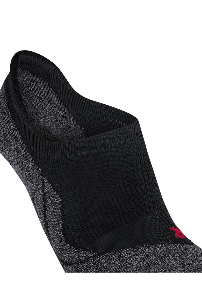 RU3 Comfort Invisible Running Socks, Alternate, color, Black-Mix