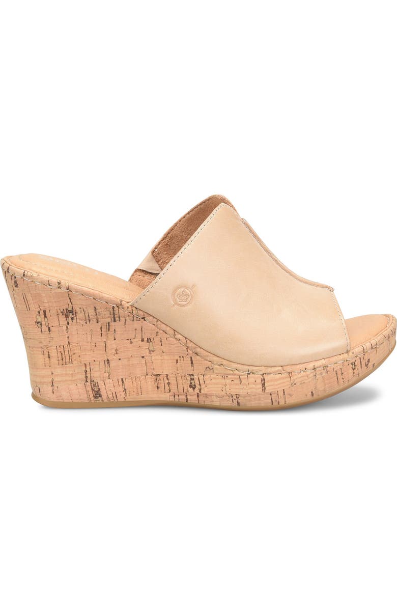 Børn Arie Platform Wedge Sandal, Alternate, color, Natural
