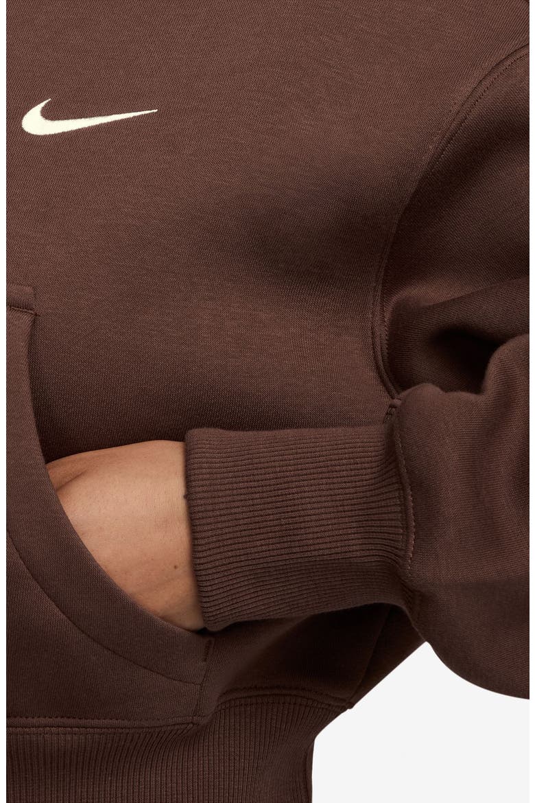 Phoenix Relaxed Fit Cotton Blend Fleece Hoodie, Alternate, color, FAUNA BROWN/ SAIL