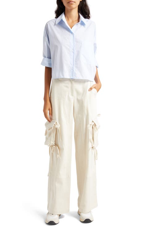 Next Ex Crop Button-Up Shirt