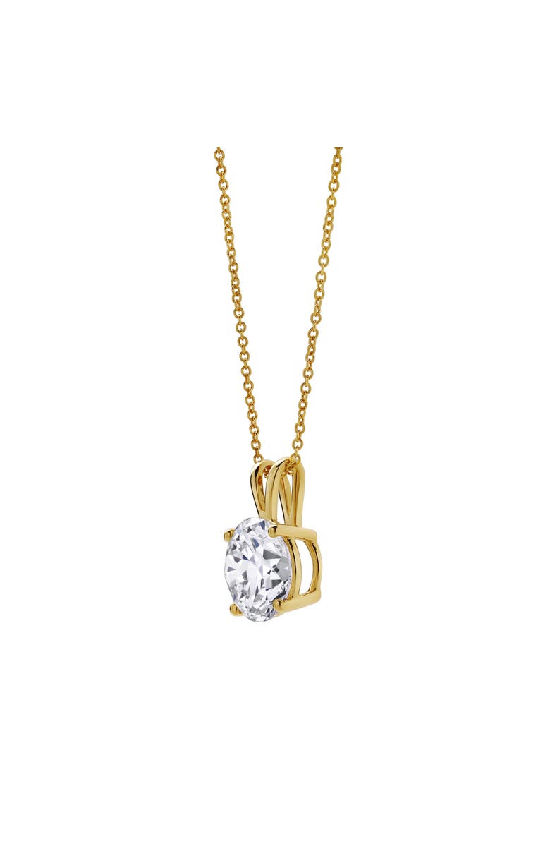 LuvMyJewelry Lucent 14K Gold Round Lab Grown Diamond Pendant - 2.5 Ct, Alternate, color, 14K Yellow Gold