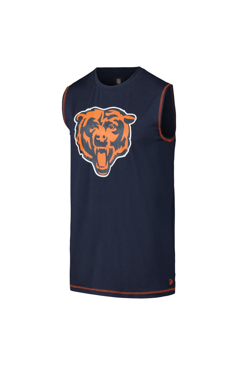 New Era Men's New Era Navy Chicago Bears Tank Top, Alternate, color, Navy