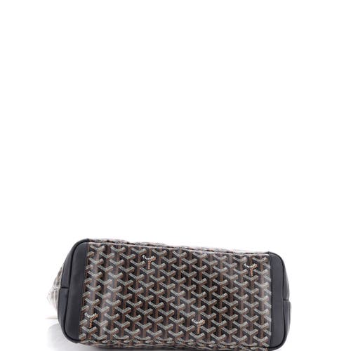 Pre-owned Goyard Goyard Artois Tote Coated Canvas Mm In Black