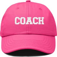 Dalix Coach Embroidered Sports Dad Cap