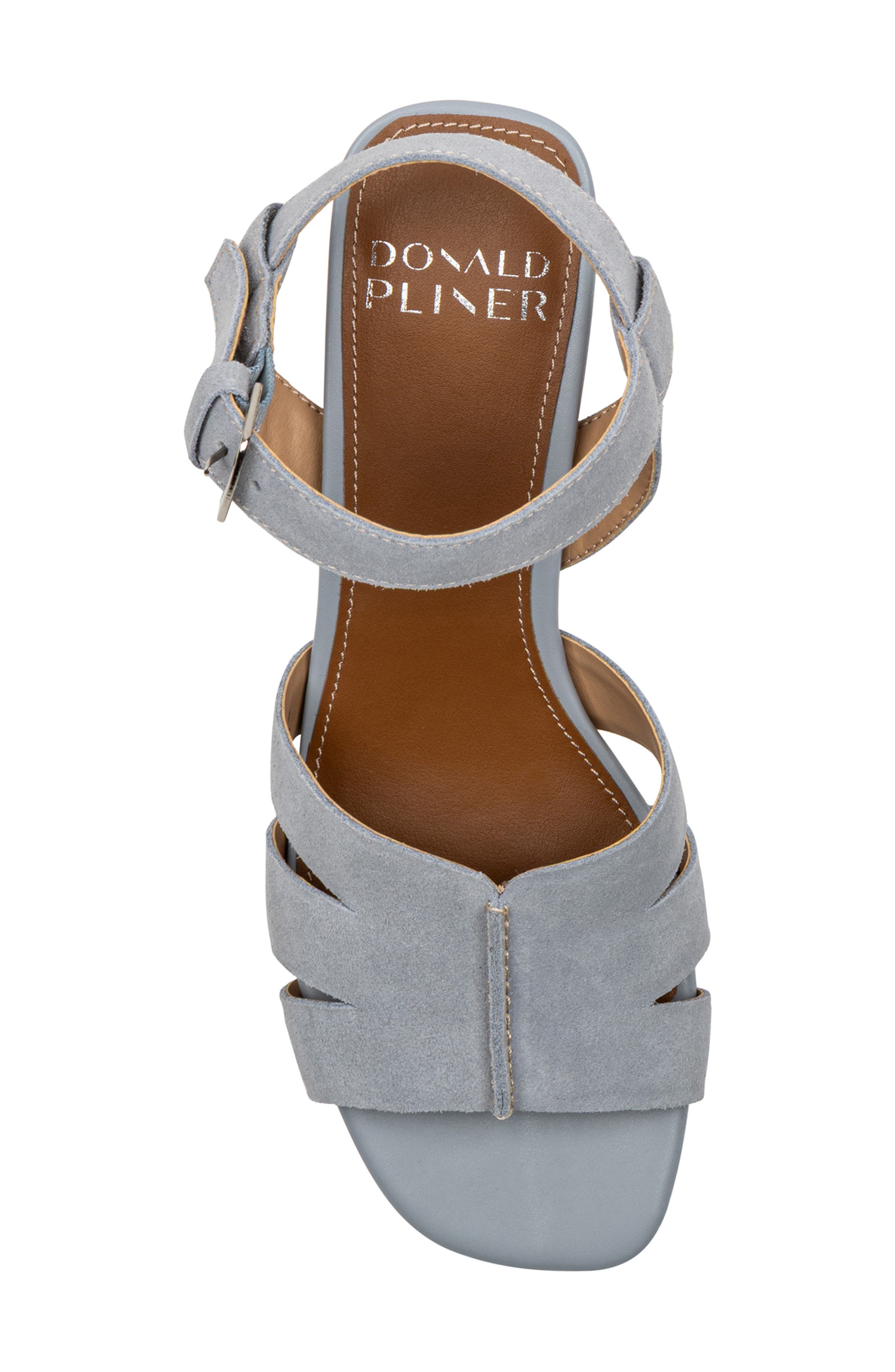 Donald Pliner Block Heel Sandal, Alternate, color, Cloud Gray