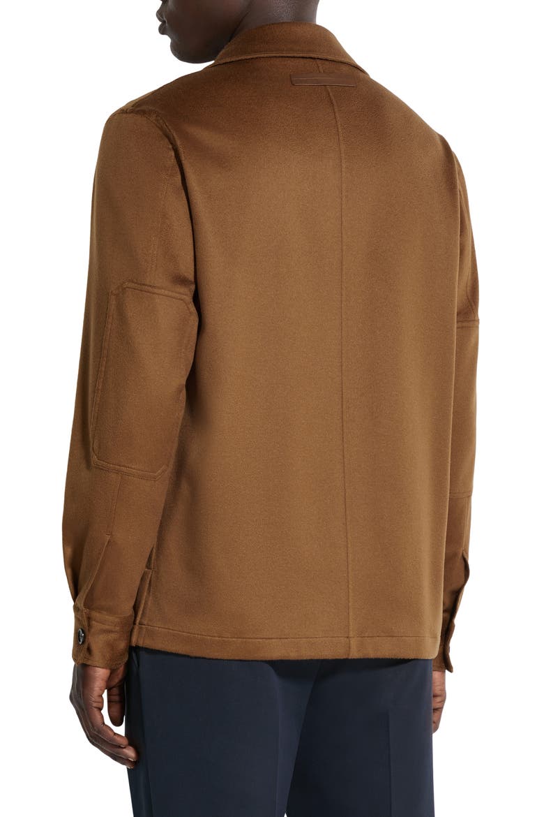 Oasi Cashmere Overshirt, Alternate, color, DARK BROWN