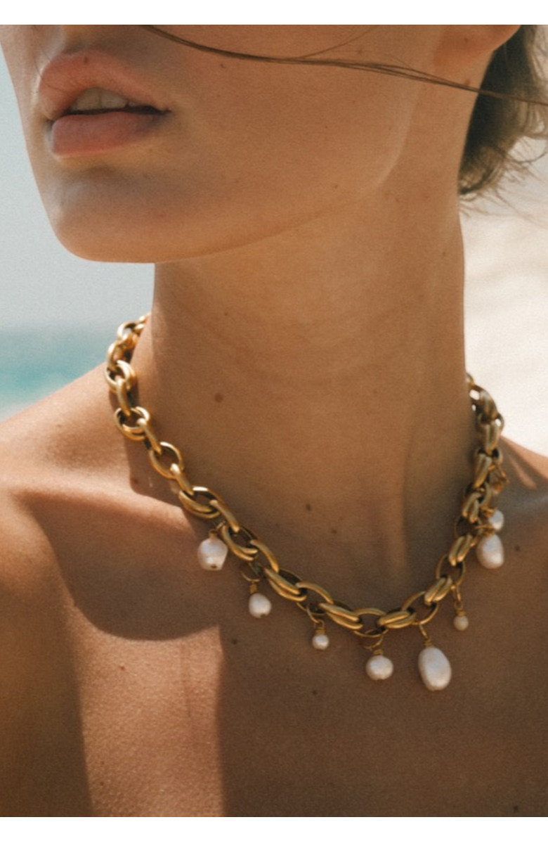 sccollection Bari Necklace, Alternate, color, Gold