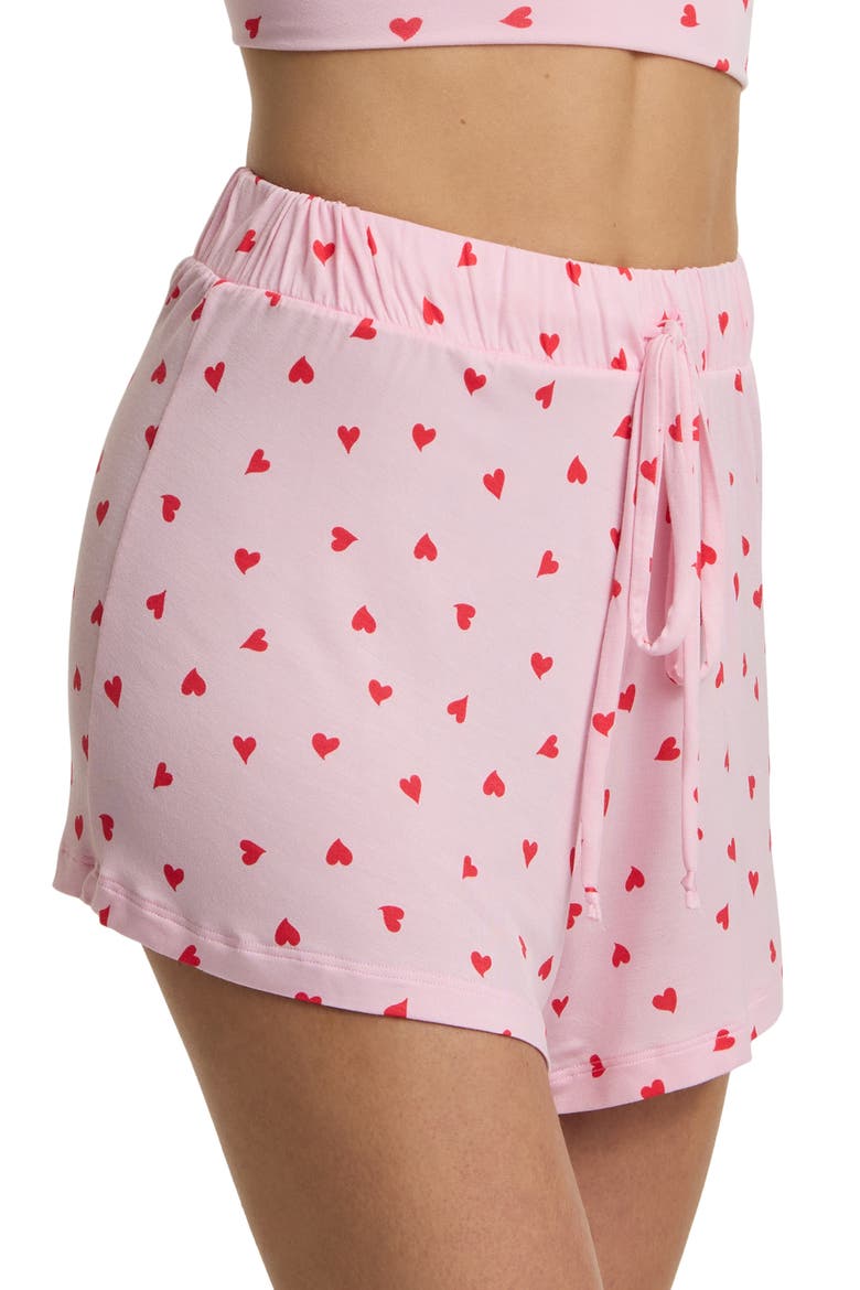 Unwind Drawstring Shorts, Main, color, SO IN LOVE PINK