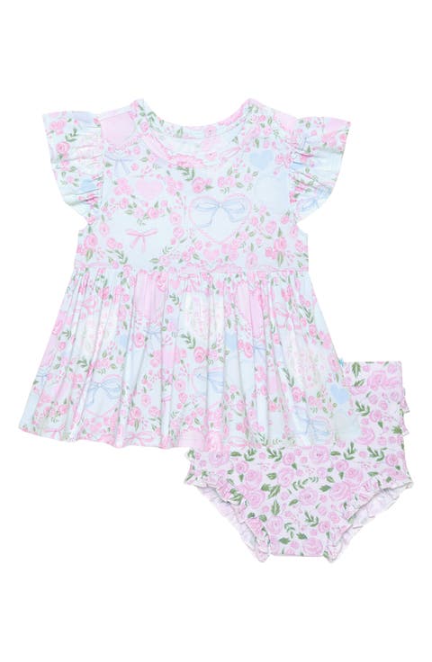 Ruffle Cap Sleeve Dress with Bloomers (Baby)