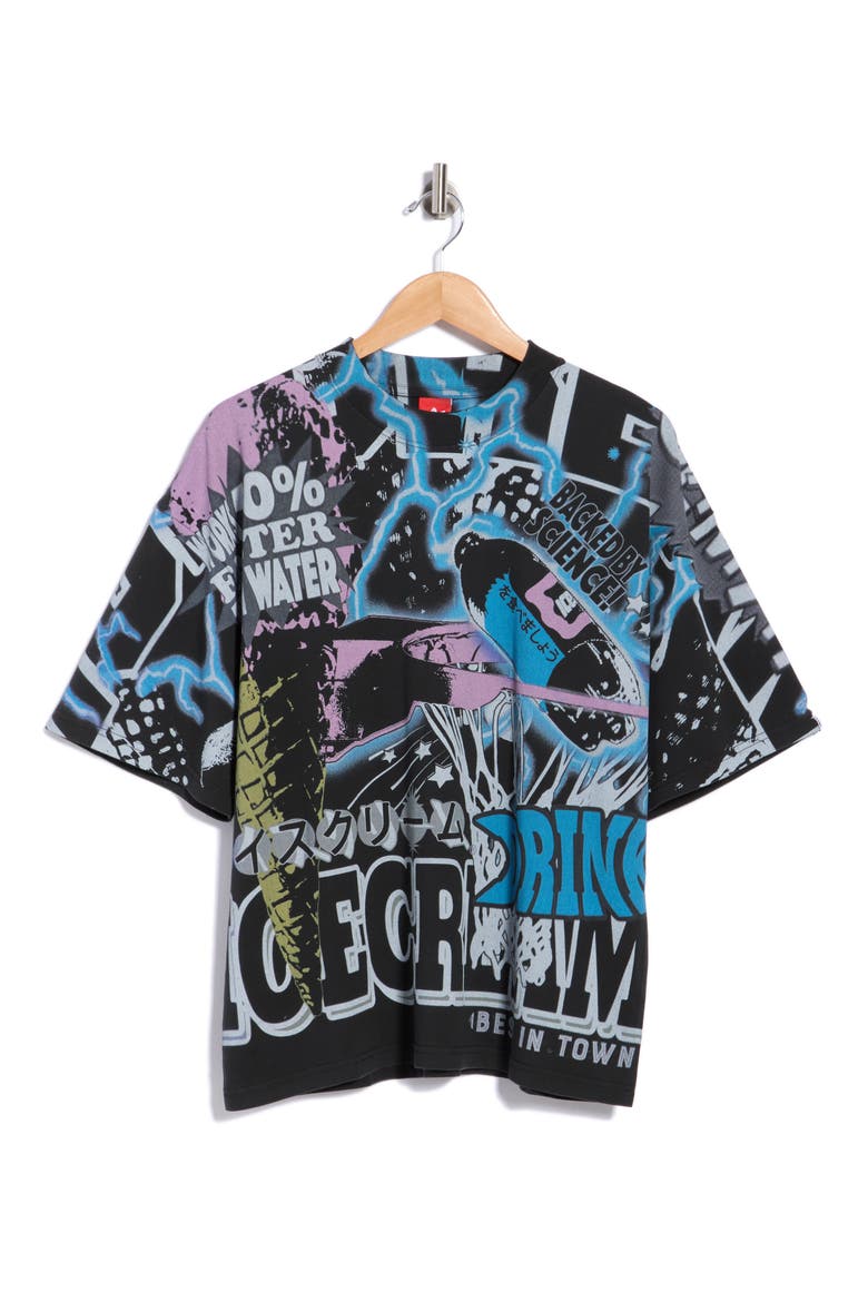 Suppressor Graphic T-Shirt, Main, color, JET SET
